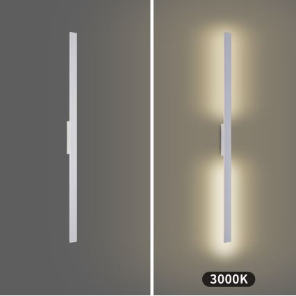 Brilagi - Aplica LED de exterior LUNA, 24W, 230V, 3000K, IP65, 100 cm, alb, CRI 90