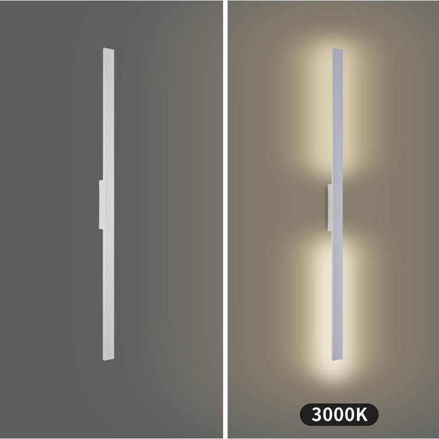 Brilagi - Aplica LED de exterior LUNA, 24W, 230V, 3000K, IP65, 100 cm, alb, CRI 90