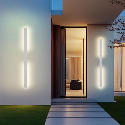 Brilagi - LUNA Aplica LED de exterior, 30W, 230V, 3000K, IP65, 150 cm, alb, CRI 90