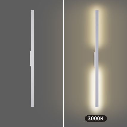 Brilagi - LUNA Aplica LED de exterior, 30W, 230V, 3000K, IP65, 150 cm, alb, CRI 90