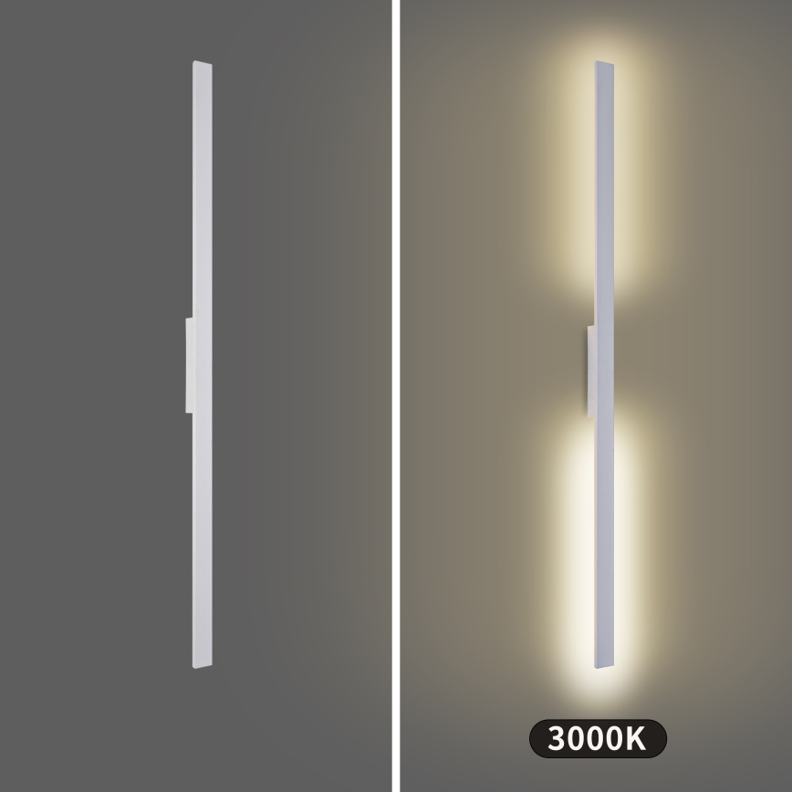Brilagi - LUNA Aplica LED de exterior, 30W, 230V, 3000K, IP65, 150 cm, alb, CRI 90