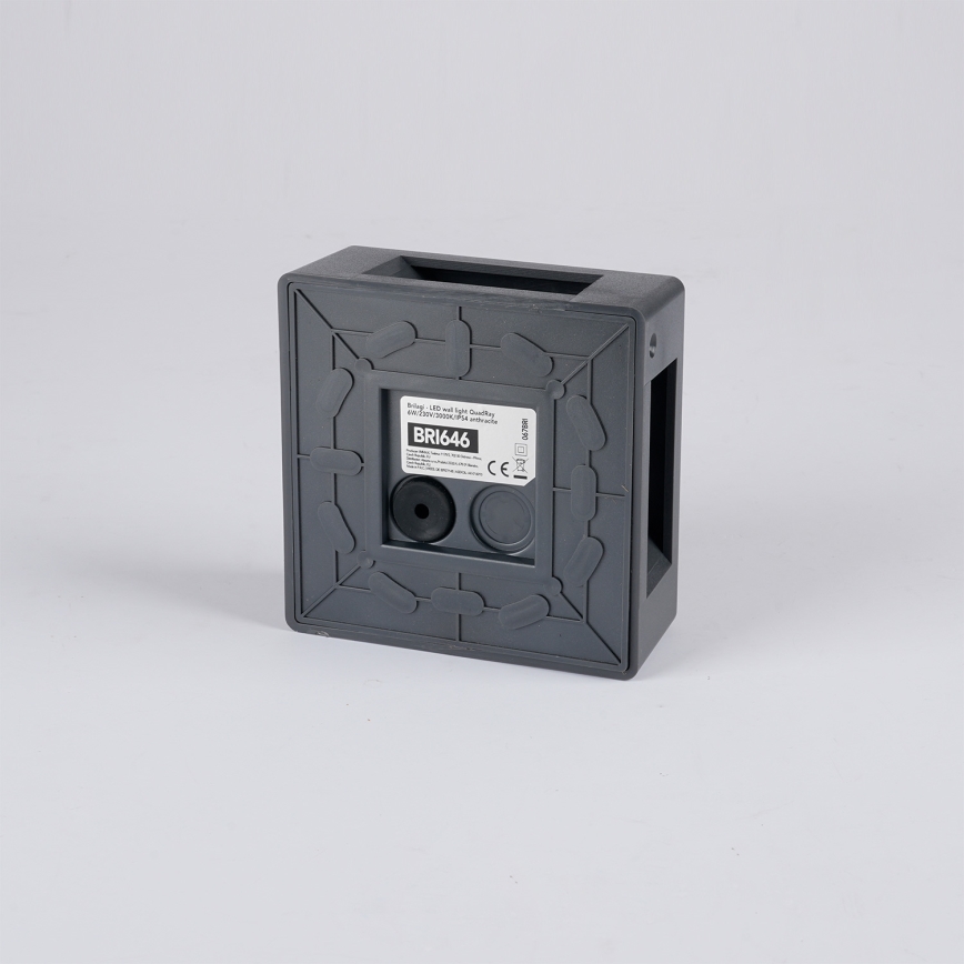 Brilagi - Aplică de perete LED pentru exterior QUADRAY LED/6W/230V, antracit, IP54