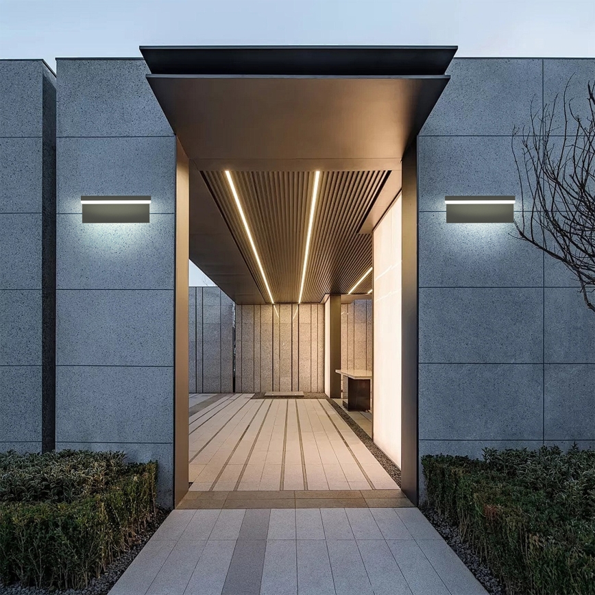 Brilagi - Aplică de perete LED pentru exterior TESSI LED/10W/230V neagră IP54