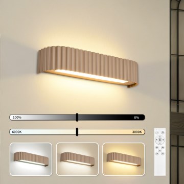 BRILAGI - Aplica de perete LED reglabilă FALCON MODERN LED/14W/230V 3000-6000K 40 cm bej + telecomandă