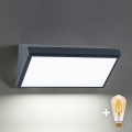 Brilagi - Aplică de perete LED reglabilă pentru exterior TRIANGLE 1xE27/6W/230V 2700-6500K IP65 antracit