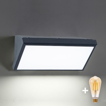 Brilagi - Aplică de perete LED reglabilă pentru exterior TRIANGLE 1xE27/6W/230V 2700-6500K IP65 antracit