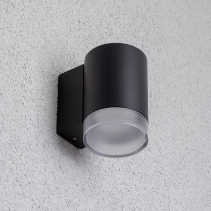 Brilagi - Aplică de perete MATERA LED RGBW dimmabilă 1xGU10/4,8W/230V 3000K IP54 neagră + telecomandă