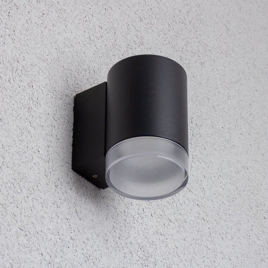 Brilagi - Aplică de perete MATERA LED RGBW dimmabilă 1xGU10/4,8W/230V 3000K IP54 neagră + telecomandă