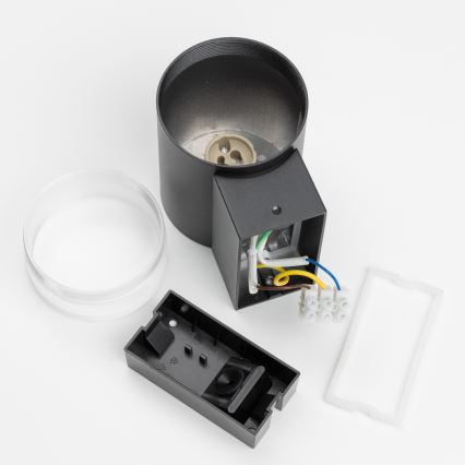 Brilagi - Aplică de perete MATERA LED RGBW dimmabilă 1xGU10/4,8W/230V 3000K IP54 neagră + telecomandă