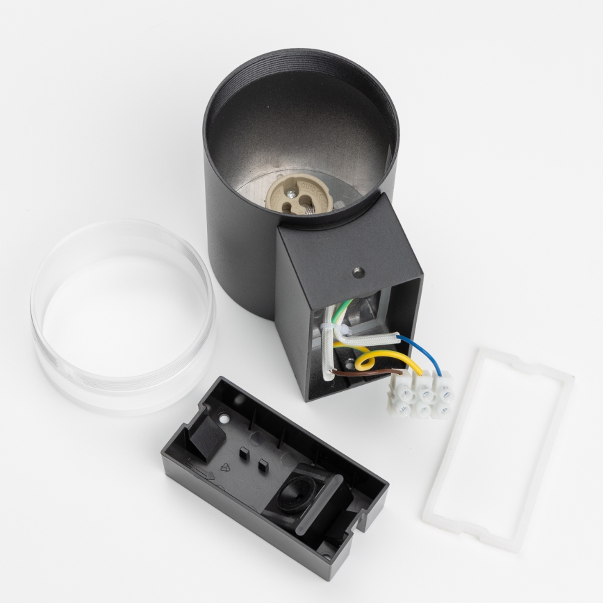 Brilagi - Aplică de perete MATERA LED RGBW dimmabilă 1xGU10/4,8W/230V 3000K IP54 neagră + telecomandă