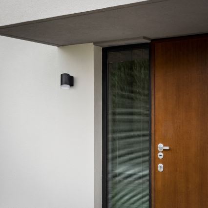 Brilagi - Aplică de perete MATERA LED RGBW dimmabilă 1xGU10/4,8W/230V 3000K IP54 neagră + telecomandă