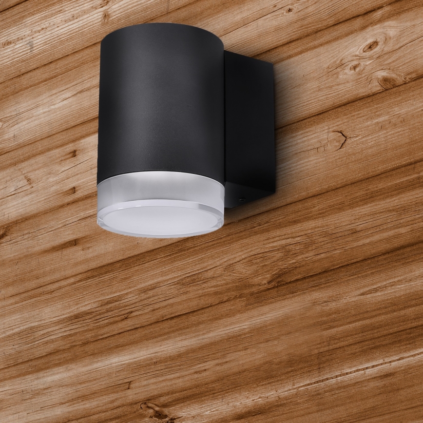 Brilagi - Aplică de perete MATERA LED RGBW dimmabilă 1xGU10/4,8W/230V 3000K IP54 neagră + telecomandă