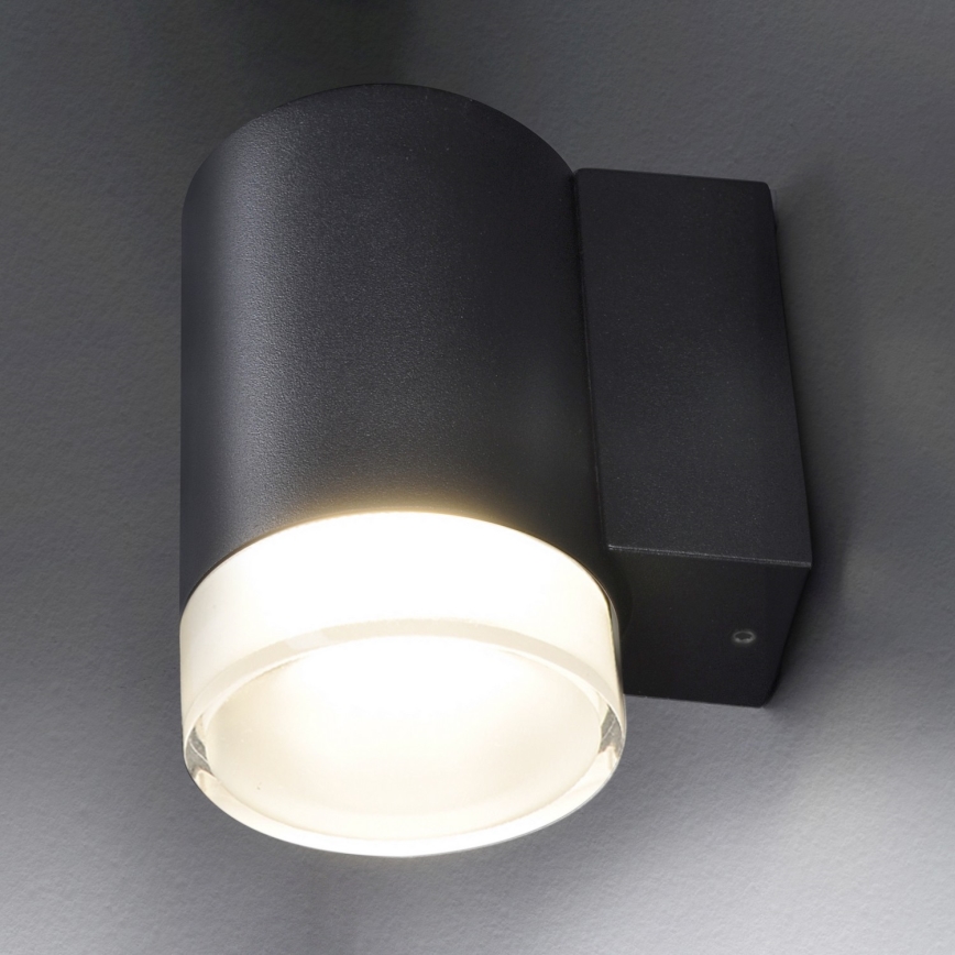 Brilagi - Aplică de perete MATERA LED RGBW dimmabilă 1xGU10/4,8W/230V 3000K IP54 neagră + telecomandă