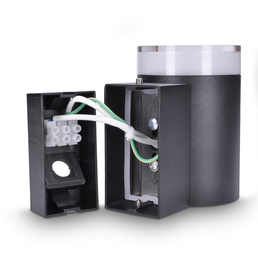 Brilagi - Aplică de perete MATERA LED RGBW dimmabilă 1xGU10/6W/230V 3000K IP54 neagră + telecomandă