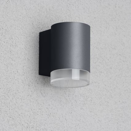 Brilagi - Aplica de perete pentru exterior MATERA LED RGBW reglabilă 1xGU10/4,8W/230V 3000K IP54 antracit + telecomandă