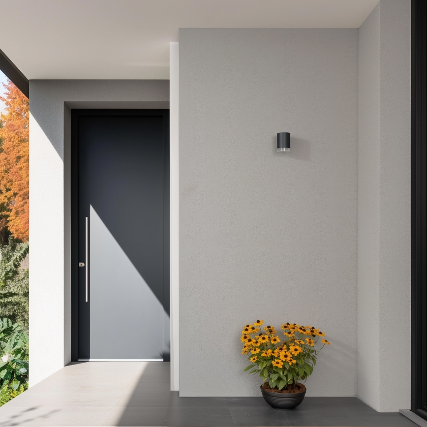 Brilagi - Aplica de perete pentru exterior MATERA LED RGBW reglabilă 1xGU10/4,8W/230V 3000K IP54 antracit + telecomandă