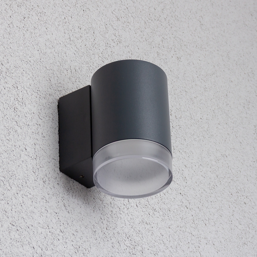 Brilagi - Aplica de perete pentru exterior MATERA LED RGBW reglabilă 1xGU10/4,8W/230V 3000K IP54 antracit + telecomandă