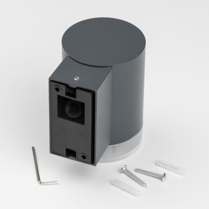 Brilagi - Aplica de perete pentru exterior MATERA LED RGBW reglabilă 1xGU10/4,8W/230V 3000K IP54 antracit + telecomandă