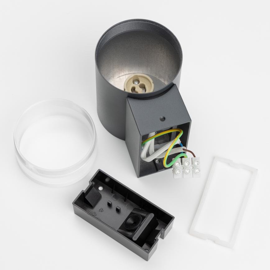 Brilagi - Aplica de perete pentru exterior MATERA LED RGBW reglabilă 1xGU10/4,8W/230V 3000K IP54 antracit + telecomandă