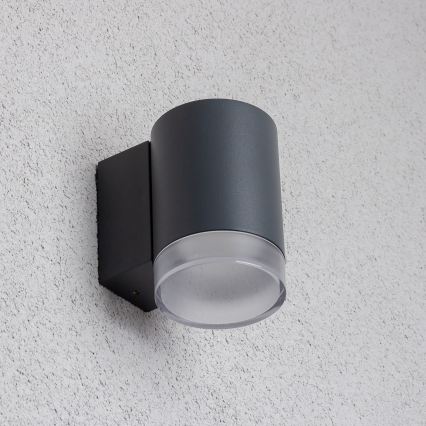 Brilagi - Aplica de perete pentru exterior MATERA LED RGBW reglabilă 1xGU10/6W/230V 3000K IP54 antracit + telecomandă