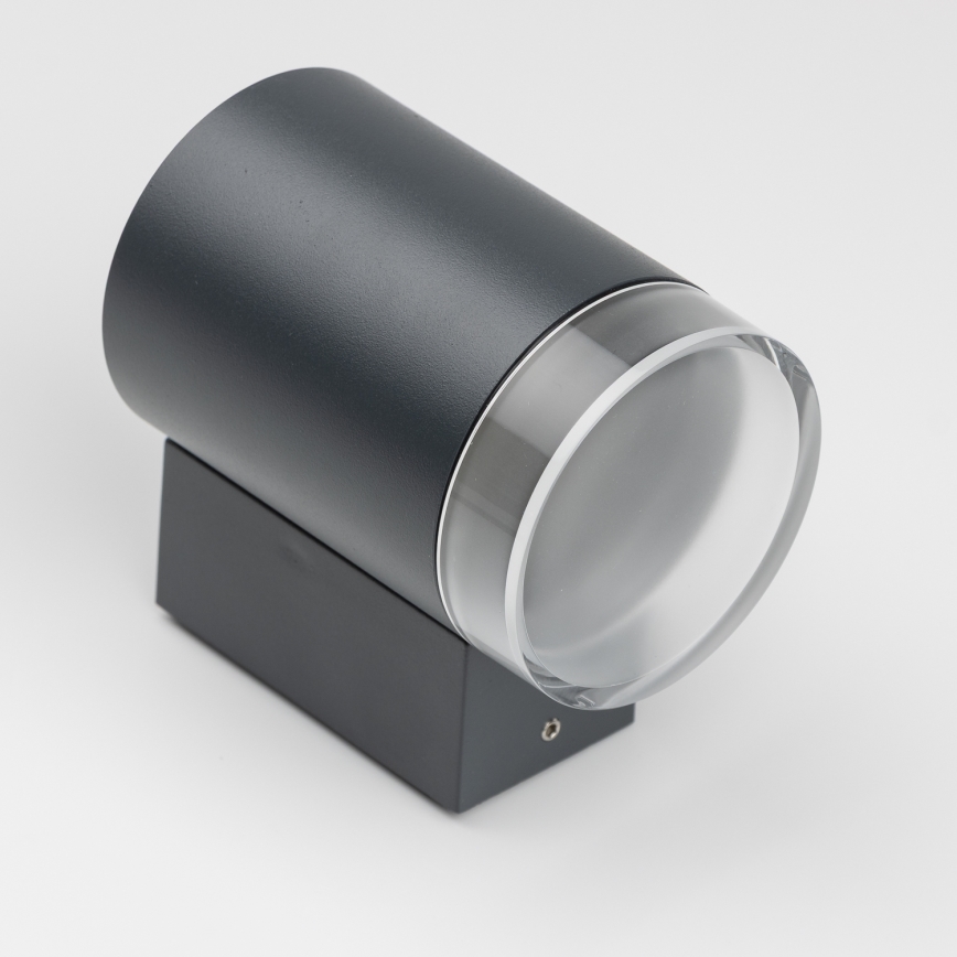 Brilagi - Aplica de perete pentru exterior MATERA LED RGBW reglabilă 1xGU10/6W/230V 3000K IP54 antracit + telecomandă