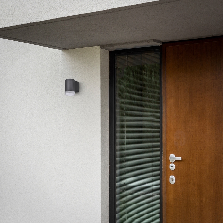 Brilagi - Aplica de perete pentru exterior MATERA LED RGBW reglabilă 1xGU10/6W/230V 3000K IP54 antracit + telecomandă