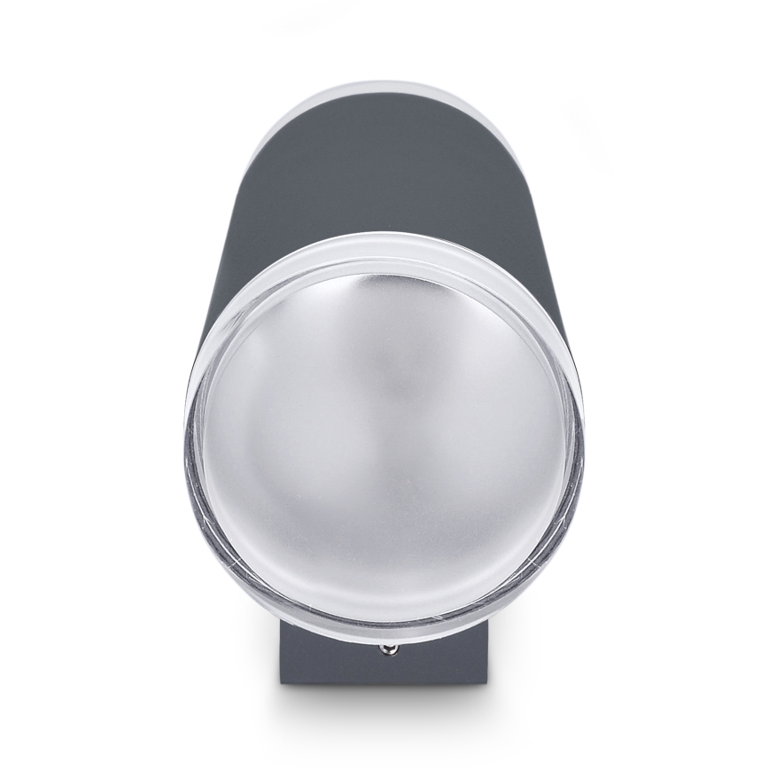 Brilagi - Aplica LED RGBW dimabilă de perete MATERA, 2x GU10/4,8W/230V, 3000K, IP54, antracit + telecomandă