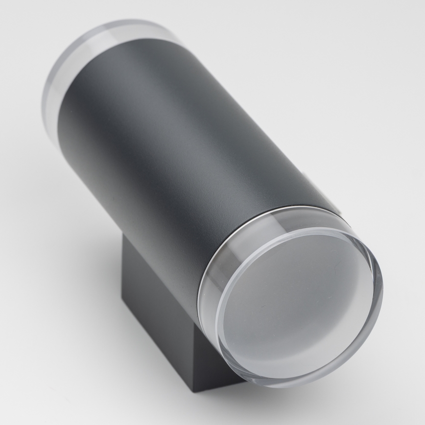 Brilagi - Aplica LED RGBW dimabilă de perete MATERA, 2x GU10/6W/230V, 3000K, IP54, antracit + telecomandă