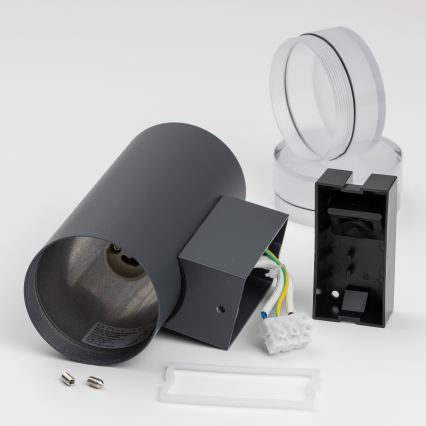 Brilagi - Aplica LED RGBW dimabilă de perete MATERA, 2x GU10/6W/230V, 3000K, IP54, antracit + telecomandă