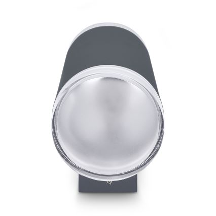 Brilagi - Aplica LED RGBW dimabilă de perete MATERA, 2x GU10/6W/230V, 3000K, IP54, antracit + telecomandă