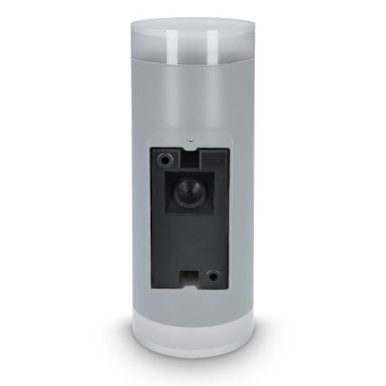 Brilagi - Aplică de perete LED RGBW reglabilă pentru exterior MATERA, 2x GU10, 4,8W, 230V, 3000K, IP54, gri + telecomandă