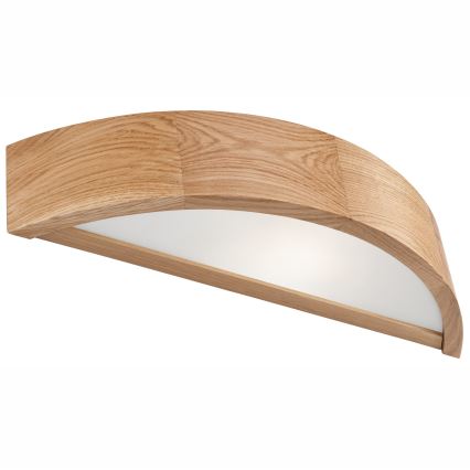 Brilagi - Aplica de perete LED RGBW reglabilă CARVALHO 1xE27/9W/230V 2700-6500K Wi-Fi stejar