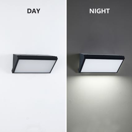 Brilagi - Aplică LED RGBW de exterior TRIANGLE, dimabilă, 1xE27/9W/230V, 2700-6500K, IP65, neagră