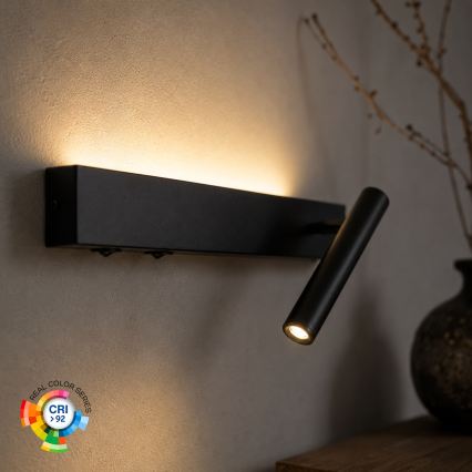 BRILAGI - Aplica de perete LED tip spot ARLIX LED/3W/230V + LED/7W negru CRI 90
