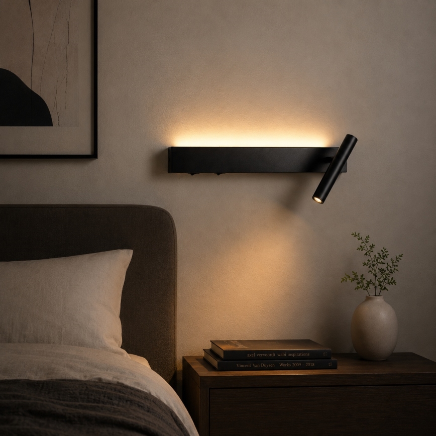 BRILAGI - Aplica de perete LED tip spot ARLIX LED/3W/230V + LED/7W negru CRI 90