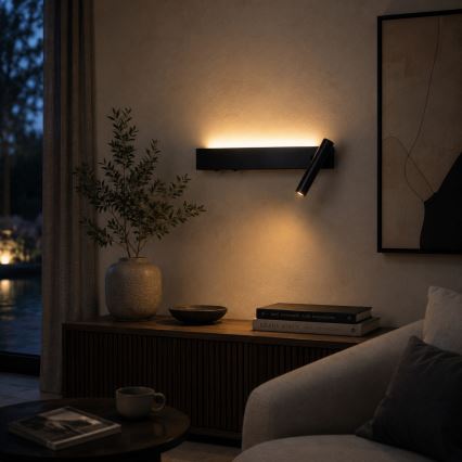 BRILAGI - Aplica de perete LED tip spot ARLIX LED/3W/230V + LED/7W negru CRI 90