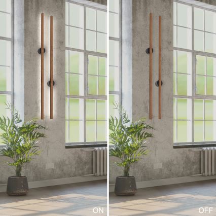 Brilagi - Aplică de perete LED WOODY LINE LED/7W/230V 4000K 60 cm stejar cireș
