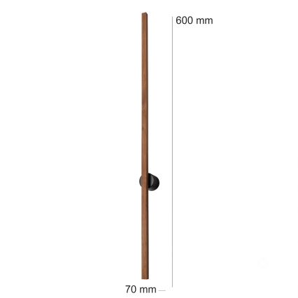 Brilagi - Aplică de perete LED WOODY LINE LED/7W/230V 4000K 60 cm stejar cireș