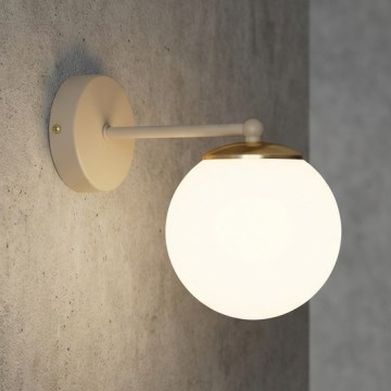 Brilagi - Aplica de perete MILO ECRU 1xE27/60W/230V bej/auriu