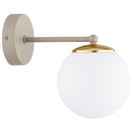 Brilagi - Aplica de perete MILO ECRU 1xE27/60W/230V bej/auriu