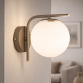 Brilagi - Aplică de perete MILO ECRU 1xE27/60W/230V bej/auriu