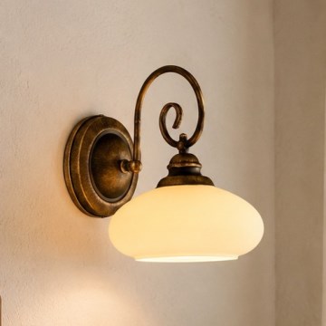 Brilagi - Aplica de perete MOLLERO 1xE27/15W/230V bronz/patină