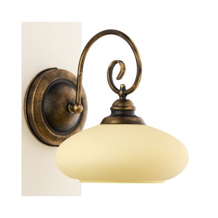 Brilagi - Aplica de perete MOLLERO 1xE27/15W/230V bronz/patină