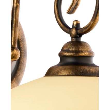 Brilagi - Aplica de perete MOLLERO 1xE27/15W/230V bronz/patină