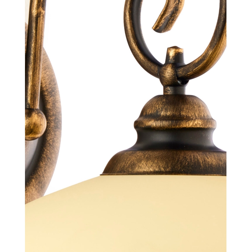 Brilagi - Aplica de perete MOLLERO 1xE27/15W/230V bronz/patină