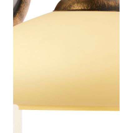 Brilagi - Aplica de perete MOLLERO 1xE27/15W/230V bronz/patină