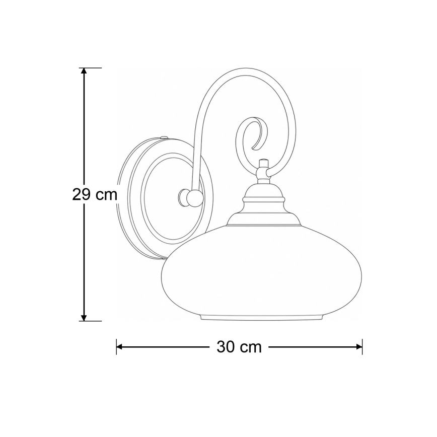 Brilagi - Aplica de perete MOLLERO 1xE27/15W/230V bronz/patină