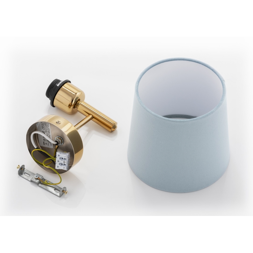 Brilagi - Aplica de perete MONTE 1xE27/15W/230V albastru/auriu