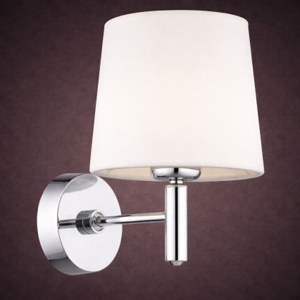 Brilagi - Aplică de perete MONTE 1xE27/60W/230V crem/crom lucios