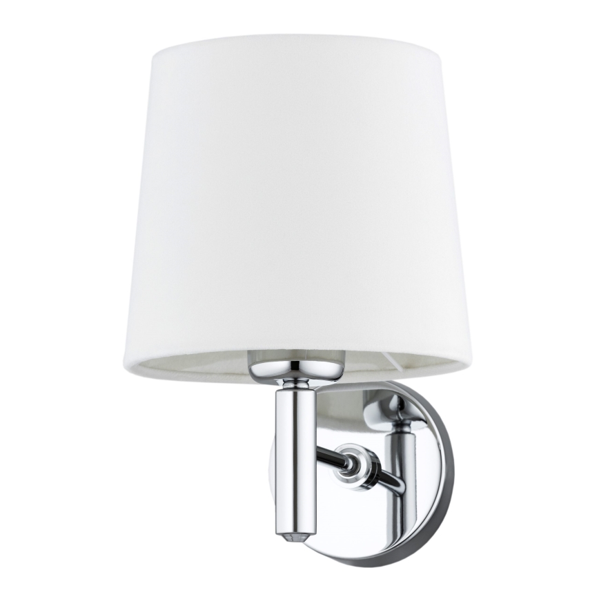 Brilagi - Aplică de perete MONTE 1xE27/60W/230V crem/crom lucios